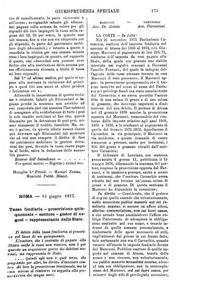 Annali della giurisprudenza italiana raccolta generale delle decisioni delle Corti di cassazione e d'appello in materia civile, criminale, commerciale, di diritto pubblico e amministrativo, e di procedura civile e penale