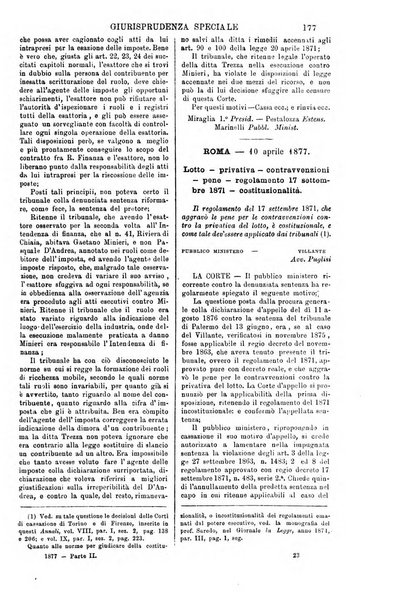 Annali della giurisprudenza italiana raccolta generale delle decisioni delle Corti di cassazione e d'appello in materia civile, criminale, commerciale, di diritto pubblico e amministrativo, e di procedura civile e penale