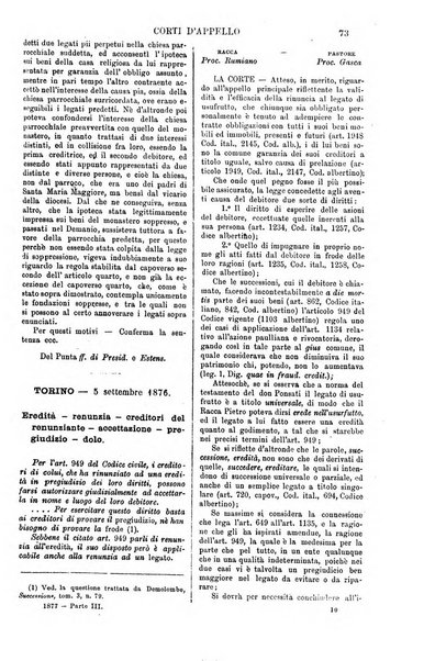 Annali della giurisprudenza italiana raccolta generale delle decisioni delle Corti di cassazione e d'appello in materia civile, criminale, commerciale, di diritto pubblico e amministrativo, e di procedura civile e penale