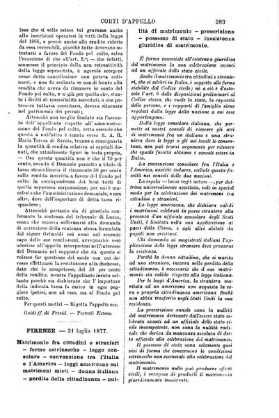 Annali della giurisprudenza italiana raccolta generale delle decisioni delle Corti di cassazione e d'appello in materia civile, criminale, commerciale, di diritto pubblico e amministrativo, e di procedura civile e penale