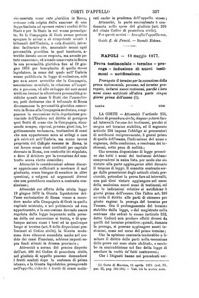 Annali della giurisprudenza italiana raccolta generale delle decisioni delle Corti di cassazione e d'appello in materia civile, criminale, commerciale, di diritto pubblico e amministrativo, e di procedura civile e penale