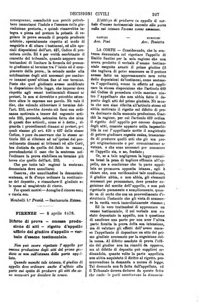 Annali della giurisprudenza italiana raccolta generale delle decisioni delle Corti di cassazione e d'appello in materia civile, criminale, commerciale, di diritto pubblico e amministrativo, e di procedura civile e penale