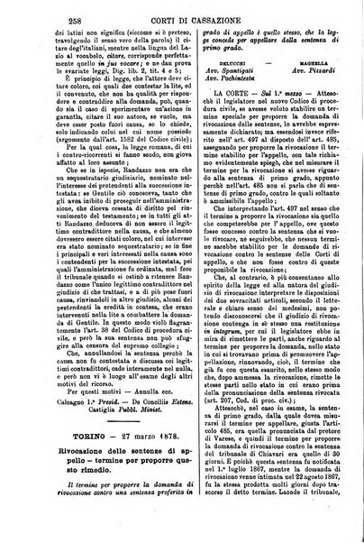 Annali della giurisprudenza italiana raccolta generale delle decisioni delle Corti di cassazione e d'appello in materia civile, criminale, commerciale, di diritto pubblico e amministrativo, e di procedura civile e penale