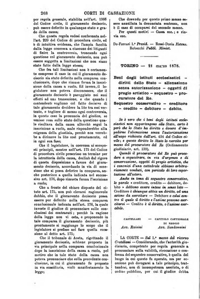 Annali della giurisprudenza italiana raccolta generale delle decisioni delle Corti di cassazione e d'appello in materia civile, criminale, commerciale, di diritto pubblico e amministrativo, e di procedura civile e penale