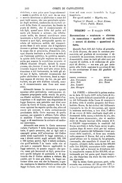 Annali della giurisprudenza italiana raccolta generale delle decisioni delle Corti di cassazione e d'appello in materia civile, criminale, commerciale, di diritto pubblico e amministrativo, e di procedura civile e penale