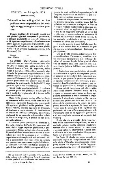 Annali della giurisprudenza italiana raccolta generale delle decisioni delle Corti di cassazione e d'appello in materia civile, criminale, commerciale, di diritto pubblico e amministrativo, e di procedura civile e penale