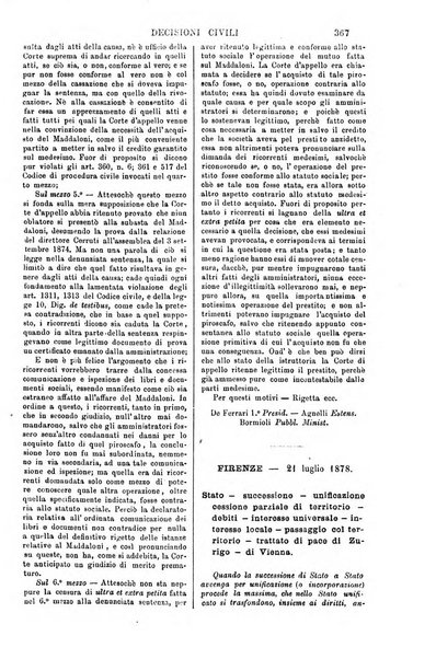 Annali della giurisprudenza italiana raccolta generale delle decisioni delle Corti di cassazione e d'appello in materia civile, criminale, commerciale, di diritto pubblico e amministrativo, e di procedura civile e penale