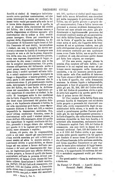 Annali della giurisprudenza italiana raccolta generale delle decisioni delle Corti di cassazione e d'appello in materia civile, criminale, commerciale, di diritto pubblico e amministrativo, e di procedura civile e penale