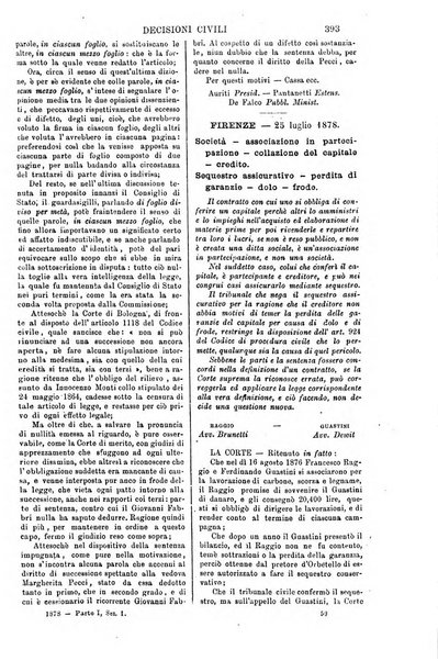 Annali della giurisprudenza italiana raccolta generale delle decisioni delle Corti di cassazione e d'appello in materia civile, criminale, commerciale, di diritto pubblico e amministrativo, e di procedura civile e penale