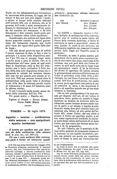 Annali della giurisprudenza italiana raccolta generale delle decisioni delle Corti di cassazione e d'appello in materia civile, criminale, commerciale, di diritto pubblico e amministrativo, e di procedura civile e penale