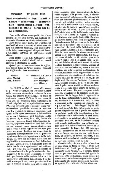 Annali della giurisprudenza italiana raccolta generale delle decisioni delle Corti di cassazione e d'appello in materia civile, criminale, commerciale, di diritto pubblico e amministrativo, e di procedura civile e penale