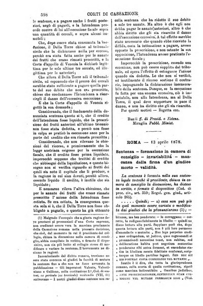 Annali della giurisprudenza italiana raccolta generale delle decisioni delle Corti di cassazione e d'appello in materia civile, criminale, commerciale, di diritto pubblico e amministrativo, e di procedura civile e penale