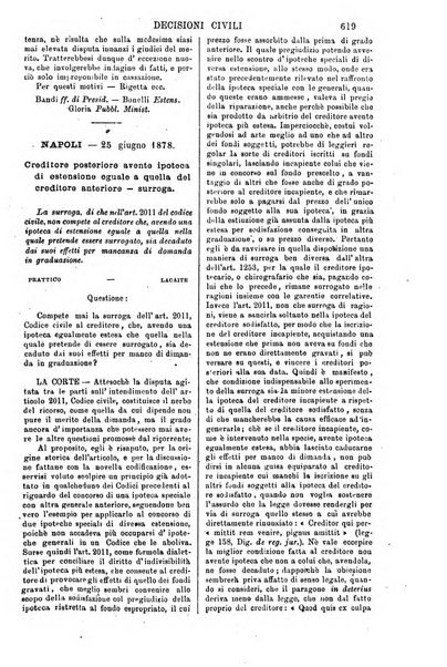 Annali della giurisprudenza italiana raccolta generale delle decisioni delle Corti di cassazione e d'appello in materia civile, criminale, commerciale, di diritto pubblico e amministrativo, e di procedura civile e penale