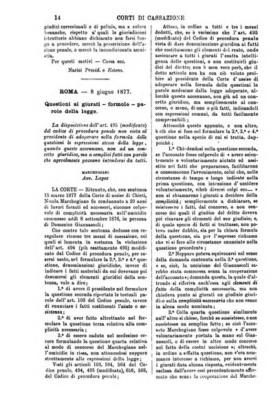 Annali della giurisprudenza italiana raccolta generale delle decisioni delle Corti di cassazione e d'appello in materia civile, criminale, commerciale, di diritto pubblico e amministrativo, e di procedura civile e penale