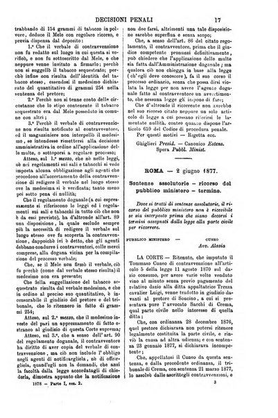 Annali della giurisprudenza italiana raccolta generale delle decisioni delle Corti di cassazione e d'appello in materia civile, criminale, commerciale, di diritto pubblico e amministrativo, e di procedura civile e penale