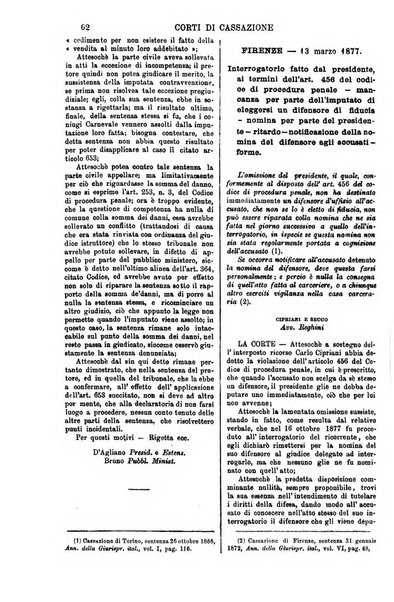 Annali della giurisprudenza italiana raccolta generale delle decisioni delle Corti di cassazione e d'appello in materia civile, criminale, commerciale, di diritto pubblico e amministrativo, e di procedura civile e penale