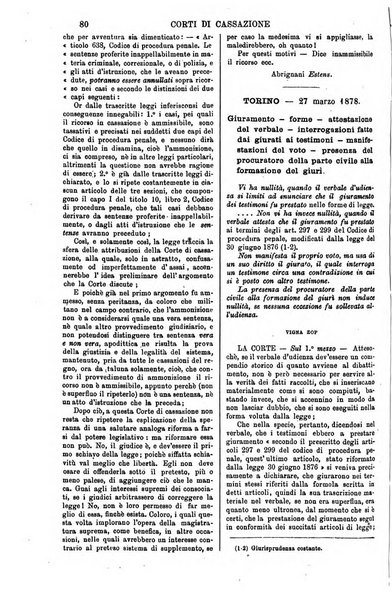 Annali della giurisprudenza italiana raccolta generale delle decisioni delle Corti di cassazione e d'appello in materia civile, criminale, commerciale, di diritto pubblico e amministrativo, e di procedura civile e penale