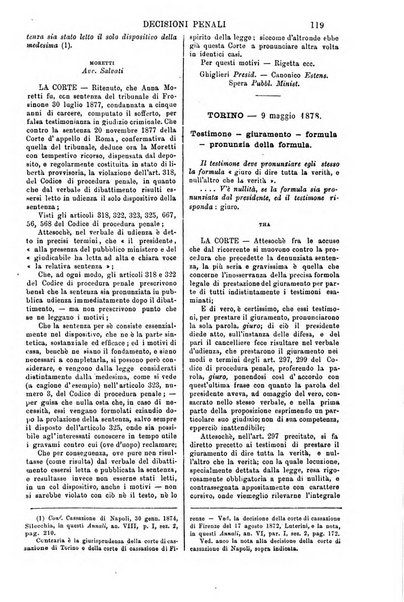 Annali della giurisprudenza italiana raccolta generale delle decisioni delle Corti di cassazione e d'appello in materia civile, criminale, commerciale, di diritto pubblico e amministrativo, e di procedura civile e penale