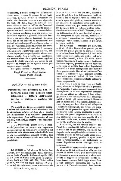 Annali della giurisprudenza italiana raccolta generale delle decisioni delle Corti di cassazione e d'appello in materia civile, criminale, commerciale, di diritto pubblico e amministrativo, e di procedura civile e penale