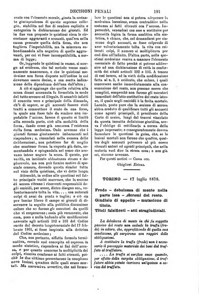 Annali della giurisprudenza italiana raccolta generale delle decisioni delle Corti di cassazione e d'appello in materia civile, criminale, commerciale, di diritto pubblico e amministrativo, e di procedura civile e penale