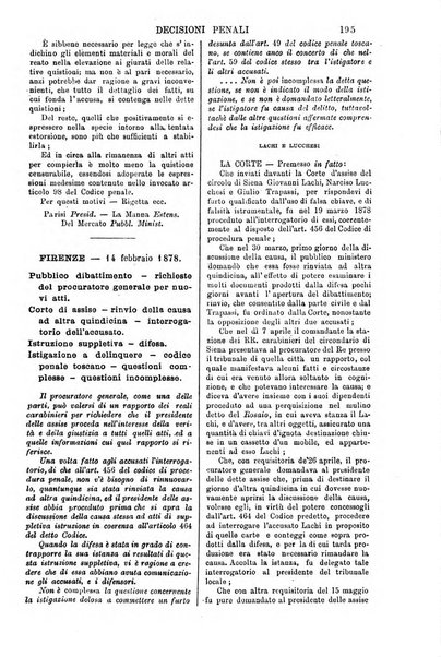 Annali della giurisprudenza italiana raccolta generale delle decisioni delle Corti di cassazione e d'appello in materia civile, criminale, commerciale, di diritto pubblico e amministrativo, e di procedura civile e penale