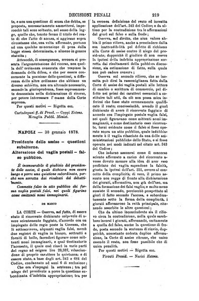 Annali della giurisprudenza italiana raccolta generale delle decisioni delle Corti di cassazione e d'appello in materia civile, criminale, commerciale, di diritto pubblico e amministrativo, e di procedura civile e penale