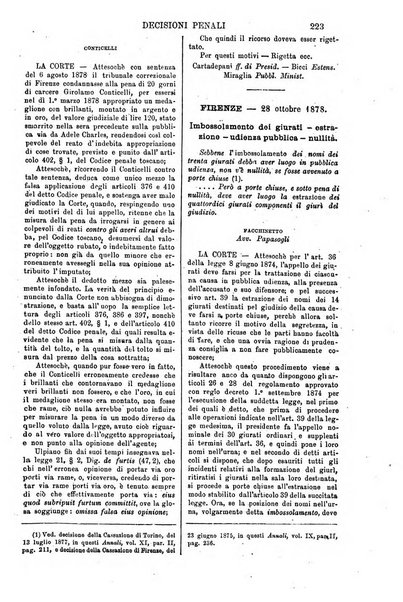 Annali della giurisprudenza italiana raccolta generale delle decisioni delle Corti di cassazione e d'appello in materia civile, criminale, commerciale, di diritto pubblico e amministrativo, e di procedura civile e penale