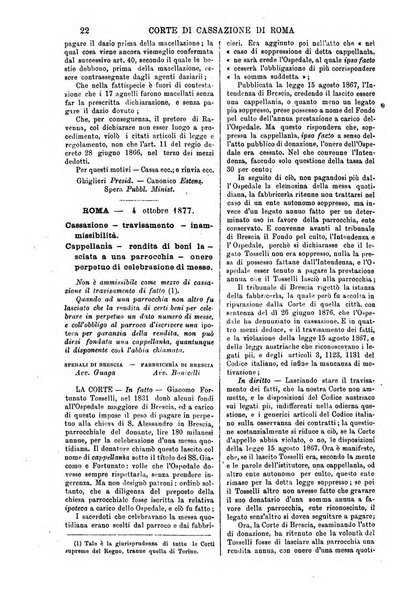 Annali della giurisprudenza italiana raccolta generale delle decisioni delle Corti di cassazione e d'appello in materia civile, criminale, commerciale, di diritto pubblico e amministrativo, e di procedura civile e penale