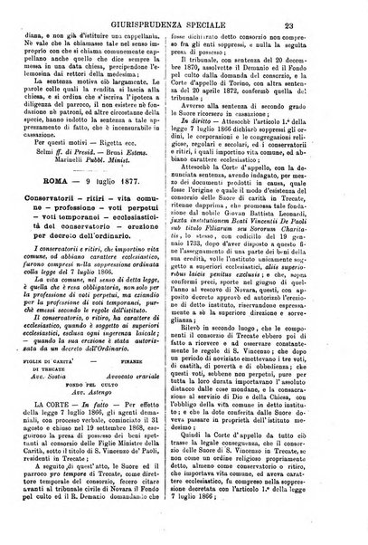 Annali della giurisprudenza italiana raccolta generale delle decisioni delle Corti di cassazione e d'appello in materia civile, criminale, commerciale, di diritto pubblico e amministrativo, e di procedura civile e penale