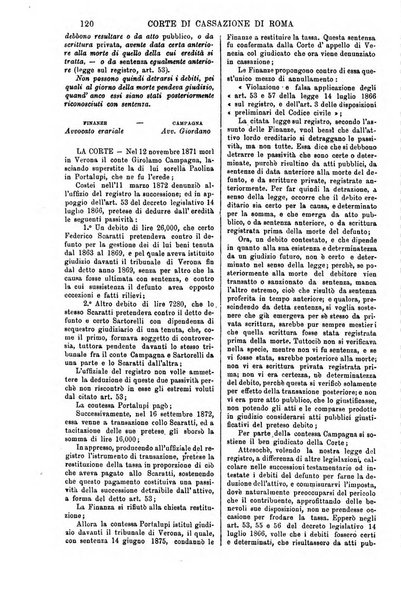 Annali della giurisprudenza italiana raccolta generale delle decisioni delle Corti di cassazione e d'appello in materia civile, criminale, commerciale, di diritto pubblico e amministrativo, e di procedura civile e penale