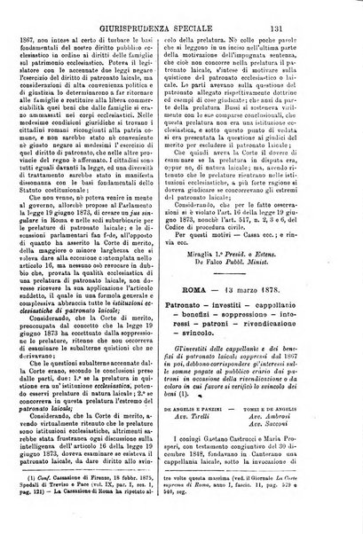 Annali della giurisprudenza italiana raccolta generale delle decisioni delle Corti di cassazione e d'appello in materia civile, criminale, commerciale, di diritto pubblico e amministrativo, e di procedura civile e penale