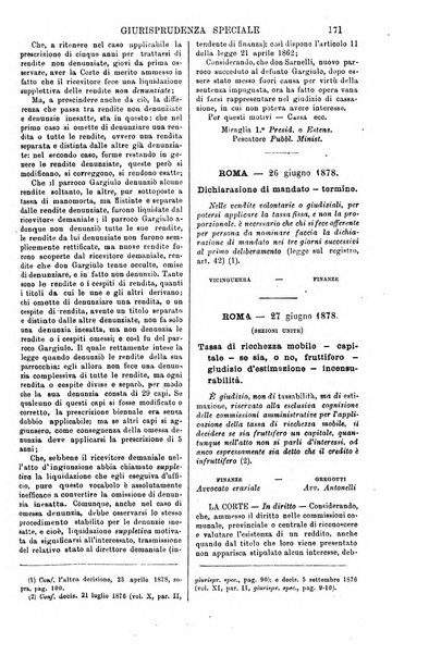 Annali della giurisprudenza italiana raccolta generale delle decisioni delle Corti di cassazione e d'appello in materia civile, criminale, commerciale, di diritto pubblico e amministrativo, e di procedura civile e penale