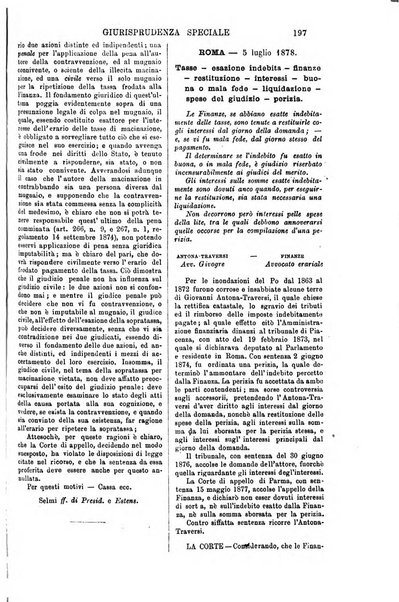 Annali della giurisprudenza italiana raccolta generale delle decisioni delle Corti di cassazione e d'appello in materia civile, criminale, commerciale, di diritto pubblico e amministrativo, e di procedura civile e penale