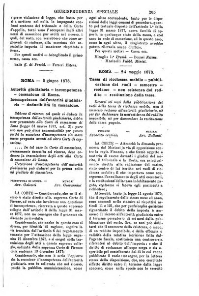 Annali della giurisprudenza italiana raccolta generale delle decisioni delle Corti di cassazione e d'appello in materia civile, criminale, commerciale, di diritto pubblico e amministrativo, e di procedura civile e penale