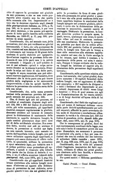 Annali della giurisprudenza italiana raccolta generale delle decisioni delle Corti di cassazione e d'appello in materia civile, criminale, commerciale, di diritto pubblico e amministrativo, e di procedura civile e penale