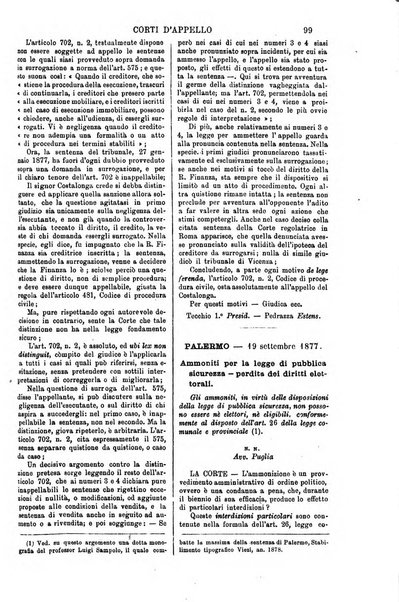 Annali della giurisprudenza italiana raccolta generale delle decisioni delle Corti di cassazione e d'appello in materia civile, criminale, commerciale, di diritto pubblico e amministrativo, e di procedura civile e penale