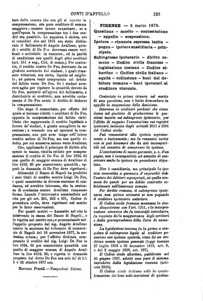 Annali della giurisprudenza italiana raccolta generale delle decisioni delle Corti di cassazione e d'appello in materia civile, criminale, commerciale, di diritto pubblico e amministrativo, e di procedura civile e penale