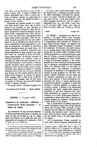 Annali della giurisprudenza italiana raccolta generale delle decisioni delle Corti di cassazione e d'appello in materia civile, criminale, commerciale, di diritto pubblico e amministrativo, e di procedura civile e penale