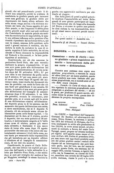 Annali della giurisprudenza italiana raccolta generale delle decisioni delle Corti di cassazione e d'appello in materia civile, criminale, commerciale, di diritto pubblico e amministrativo, e di procedura civile e penale