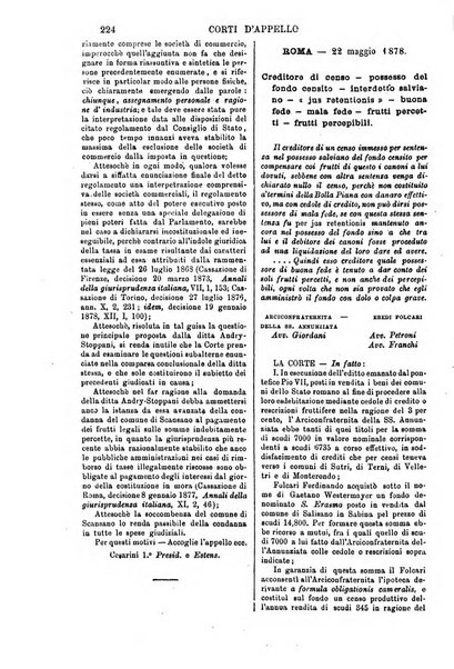 Annali della giurisprudenza italiana raccolta generale delle decisioni delle Corti di cassazione e d'appello in materia civile, criminale, commerciale, di diritto pubblico e amministrativo, e di procedura civile e penale