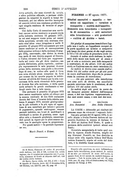 Annali della giurisprudenza italiana raccolta generale delle decisioni delle Corti di cassazione e d'appello in materia civile, criminale, commerciale, di diritto pubblico e amministrativo, e di procedura civile e penale