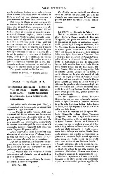 Annali della giurisprudenza italiana raccolta generale delle decisioni delle Corti di cassazione e d'appello in materia civile, criminale, commerciale, di diritto pubblico e amministrativo, e di procedura civile e penale