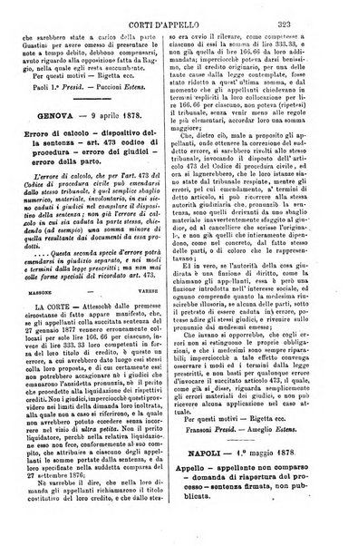 Annali della giurisprudenza italiana raccolta generale delle decisioni delle Corti di cassazione e d'appello in materia civile, criminale, commerciale, di diritto pubblico e amministrativo, e di procedura civile e penale