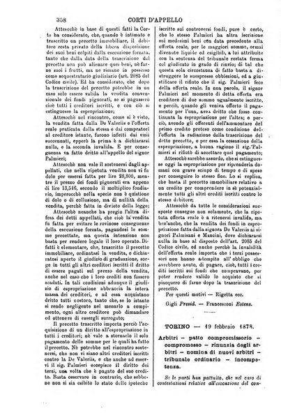 Annali della giurisprudenza italiana raccolta generale delle decisioni delle Corti di cassazione e d'appello in materia civile, criminale, commerciale, di diritto pubblico e amministrativo, e di procedura civile e penale