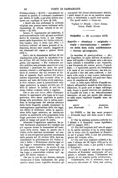 Annali della giurisprudenza italiana raccolta generale delle decisioni delle Corti di cassazione e d'appello in materia civile, criminale, commerciale, di diritto pubblico e amministrativo, e di procedura civile e penale