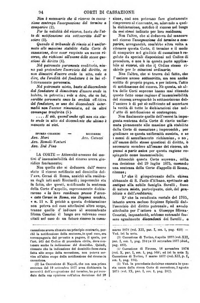 Annali della giurisprudenza italiana raccolta generale delle decisioni delle Corti di cassazione e d'appello in materia civile, criminale, commerciale, di diritto pubblico e amministrativo, e di procedura civile e penale