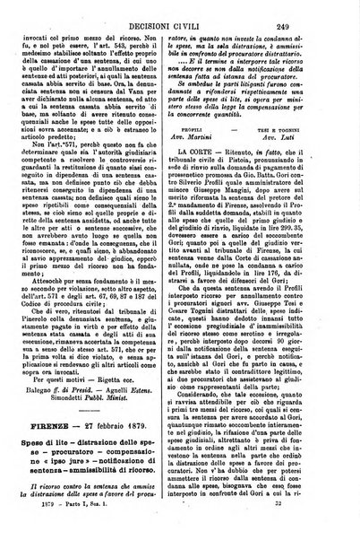 Annali della giurisprudenza italiana raccolta generale delle decisioni delle Corti di cassazione e d'appello in materia civile, criminale, commerciale, di diritto pubblico e amministrativo, e di procedura civile e penale