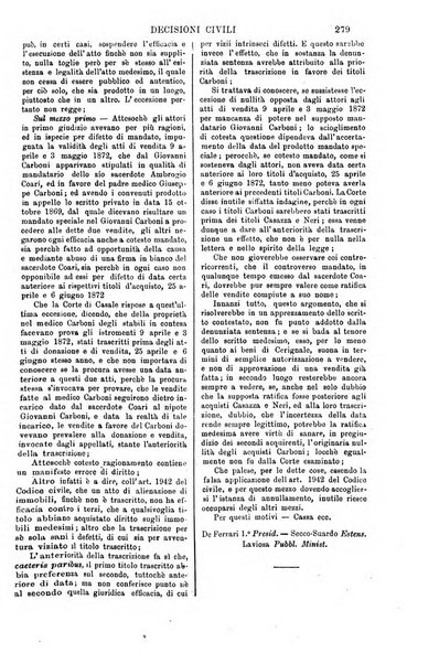 Annali della giurisprudenza italiana raccolta generale delle decisioni delle Corti di cassazione e d'appello in materia civile, criminale, commerciale, di diritto pubblico e amministrativo, e di procedura civile e penale