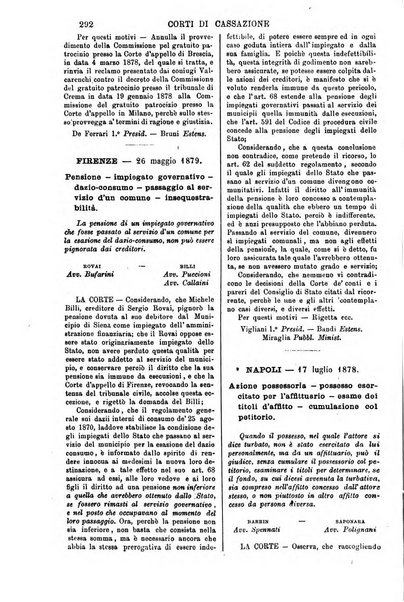 Annali della giurisprudenza italiana raccolta generale delle decisioni delle Corti di cassazione e d'appello in materia civile, criminale, commerciale, di diritto pubblico e amministrativo, e di procedura civile e penale