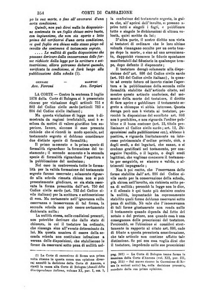 Annali della giurisprudenza italiana raccolta generale delle decisioni delle Corti di cassazione e d'appello in materia civile, criminale, commerciale, di diritto pubblico e amministrativo, e di procedura civile e penale